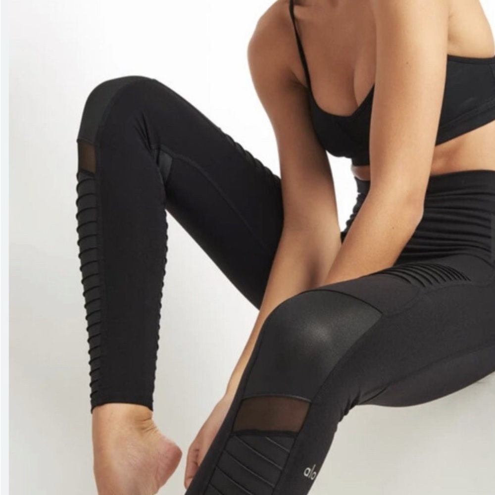 ALO Yoga Black Moto Leggings